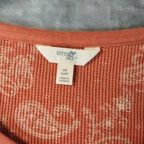 Terra & Sky Orange Long Sleeve Tee - Picture 2 of 9